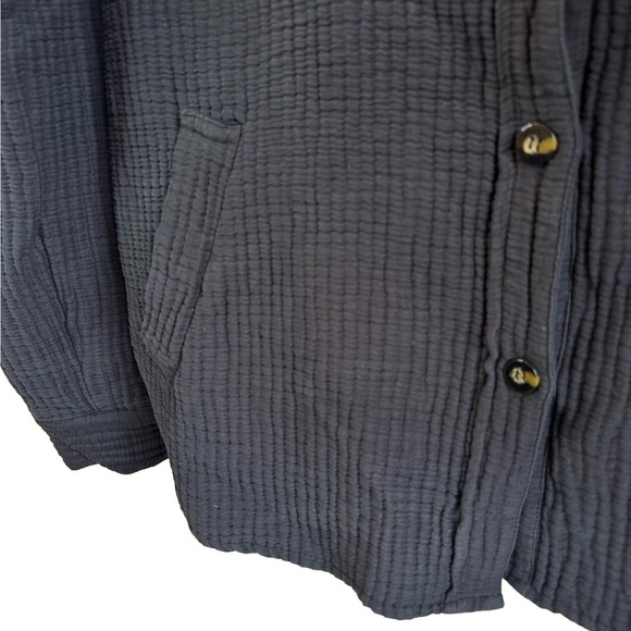 STOOSH Muslin Button-Up Shacket - Picture 3 of 10